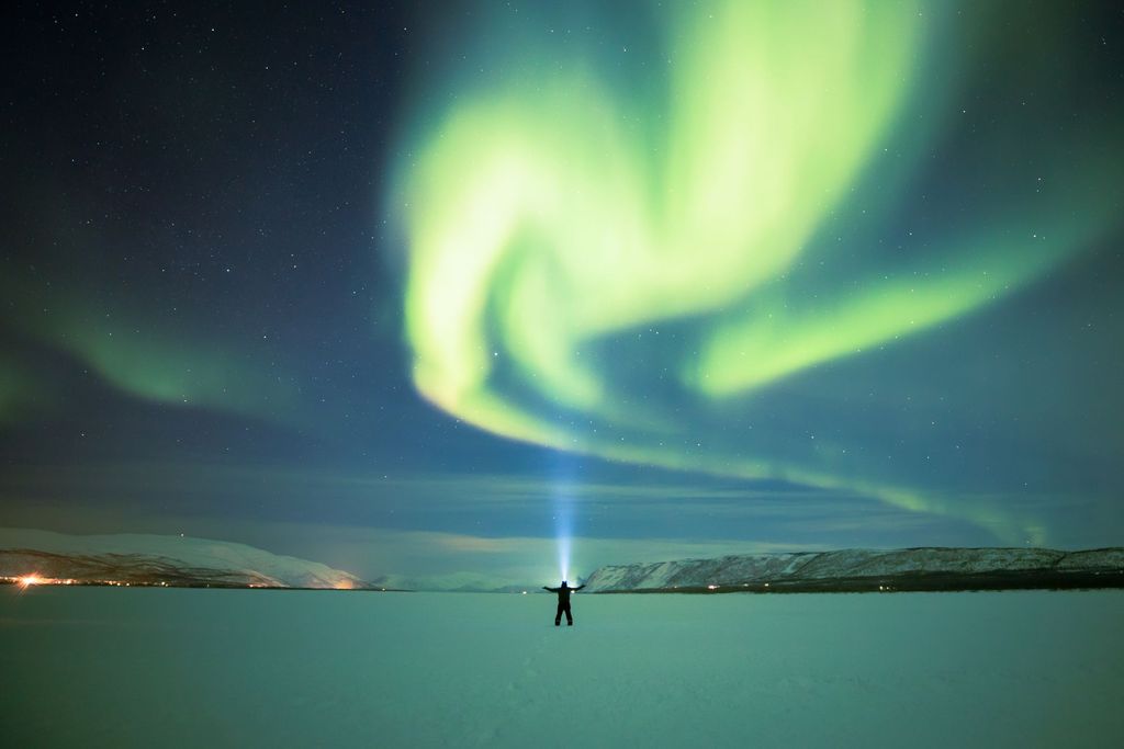 Tanaelva i nordlys