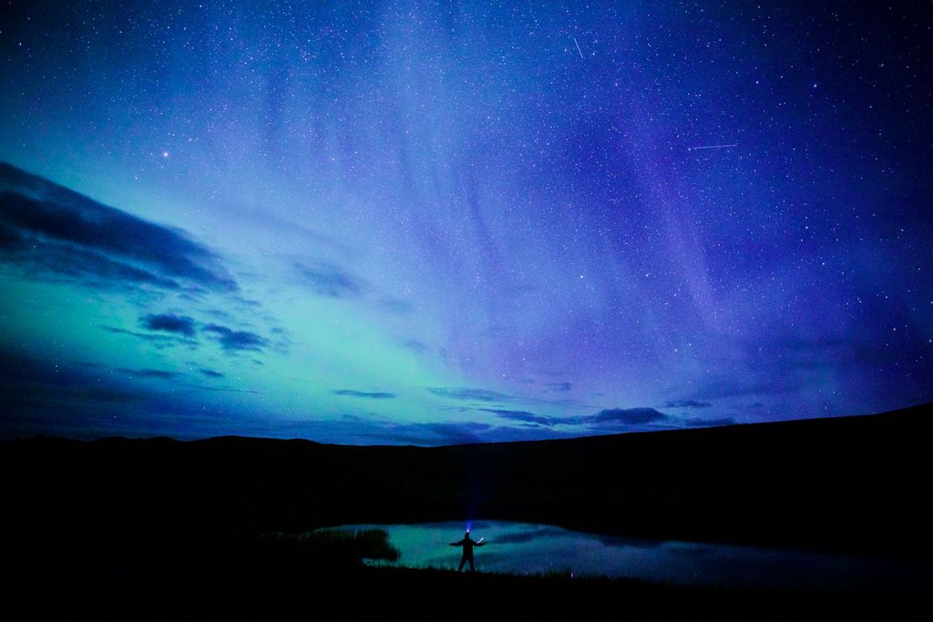 Nordlys og stjerneskudd